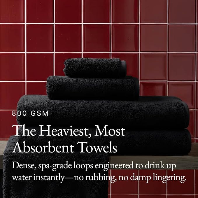 Italic Ultraplush Luxe 6 Piece Towel Set – 2 Bath Sheets, 2 Hand Towels - Image 5