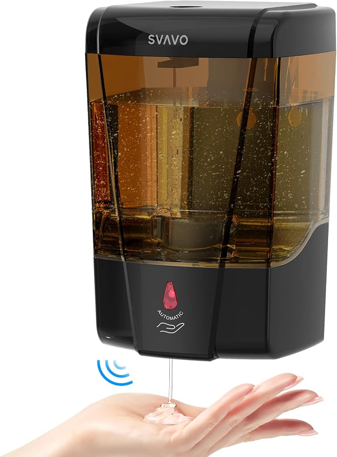 SVAVO Automatic Soap Dispenser Hand Soap Dispenser Wall Mount 600m/21fl.oz by SVAVO