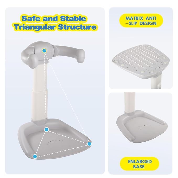 FAHKNS Baby Shower Stand Adjustable 9 Level Position Bath Shower Standing - Image 4