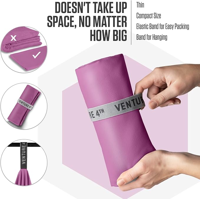 VENTURE 4TH Quick Dry Towel. Microfiber Travel Towel Ideal - Image 7