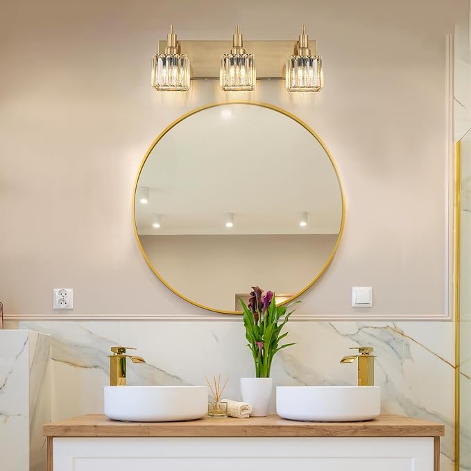 Gold Bathroom Vanity Lights - Image 2