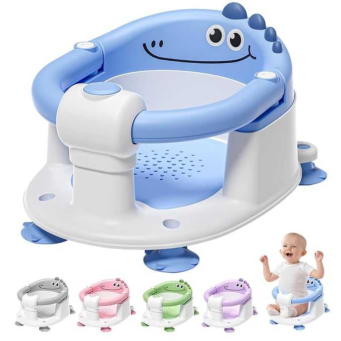 TPN Baby Bath Seat for Babies 6 Months & Up, Non-Slip Toddler Bath Seat by TPN