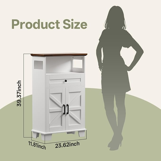 Farmhouse Bathroom Storage Cabinet - Image 2