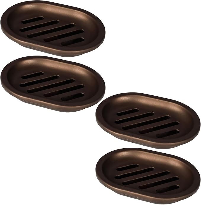 TOPSKY 4 Pcs Soap Dish for Shower, Soap Savers by HomeandKitchenNO1