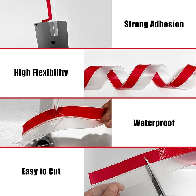 Wide Silicone Weather Stripping, 3 inch x 20 Ft Door Draft Stopper, Silicone - Image 5