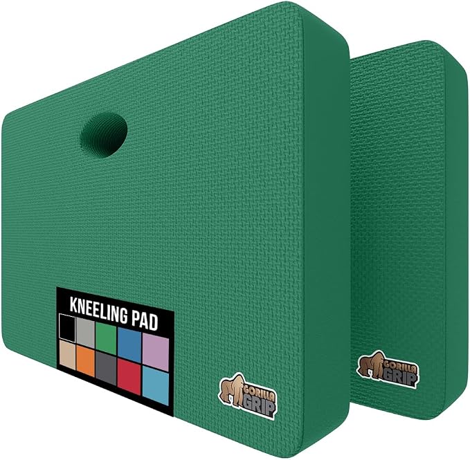 GORILLA GRIP Extra Thick Patent Pending Soft Foam Kneeling Pad, 2 PK, by GorillaGrip