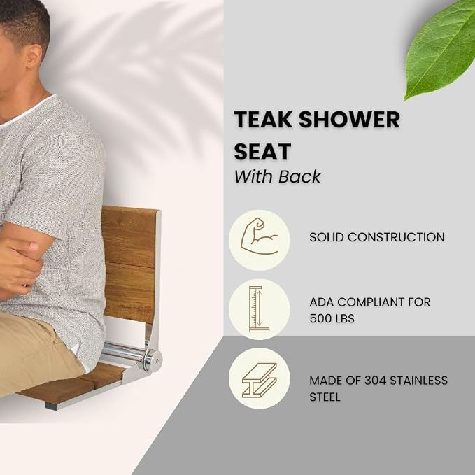 Teak Shower Seat - Image 2