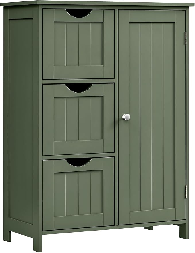 VASAGLE Floor Storage Cabinet, Freestanding Storage Unit by VASAGLEbySONGMICSHOME