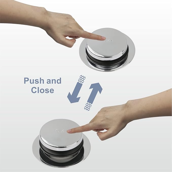 Chrome Tub Drain Tip-Toe Tub Trim Set Conversion Kit Assembly, Hidrop Bathtub - Image 4