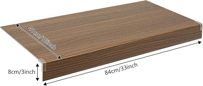 33 Inch Floating Shelves for Wall, 16 Inch Deep Hanging Shelf, Large Display & - Image 3