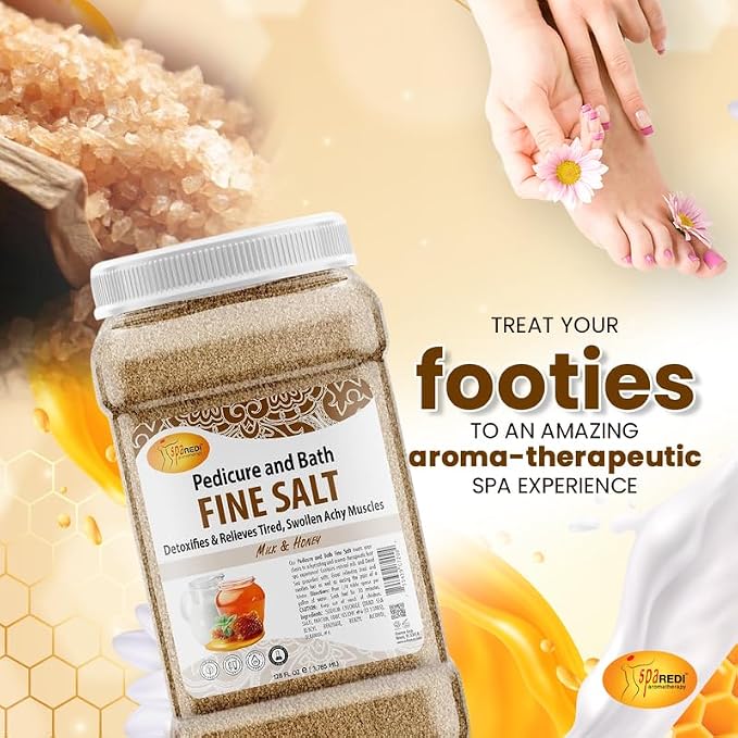 SPA REDI - Detox Foot Soak Pedicure and Bath Fine Salt, Milk and Honey - Image 4