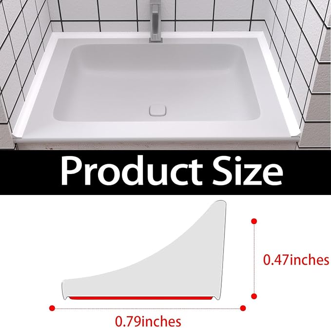 New Collapsible Shower Threshold Water Dam, Self Adhesive Silicone Waterproof - Image 2