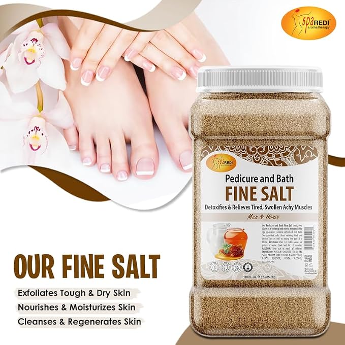 SPA REDI - Detox Foot Soak Pedicure and Bath Fine Salt, Milk and Honey - Image 7