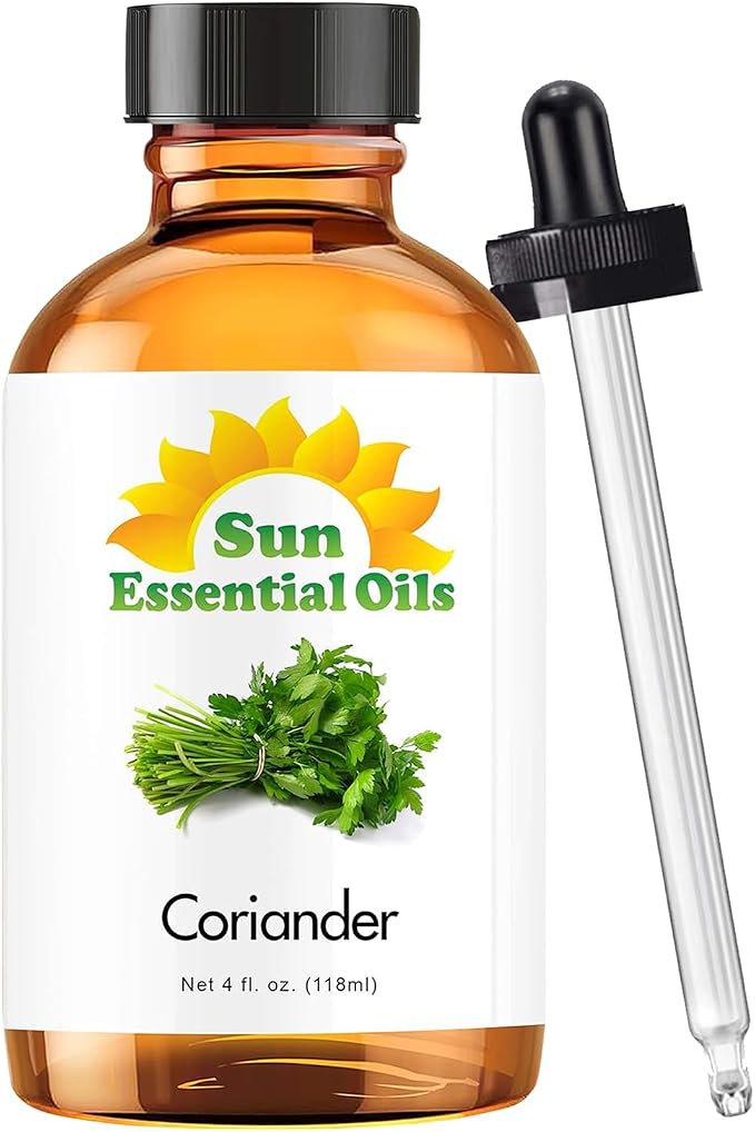 Sun Essential Oils 4oz Coriander Essential Oil – Aromatherapy Oil by SunEssentialOils