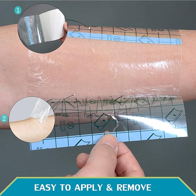 50 Pcs Chest Port Shower Cover Waterproof Adhesive Bandage Protector 4 x 4 Inch - Image 6