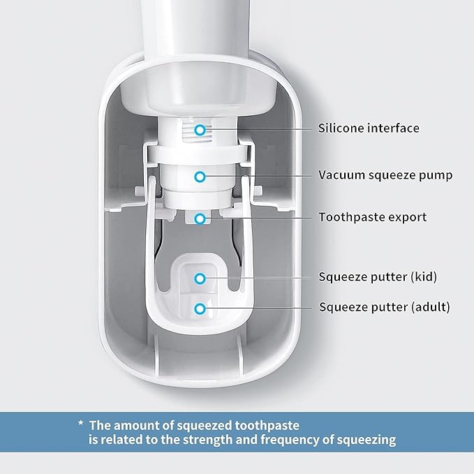 MOPMS Toothpaste Dispenser Wall Mounted - Image 4