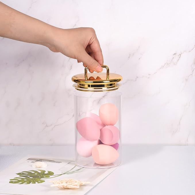 2 Pack 24 oz Medium Acrylic Storage Apothecary Jar - Image 5