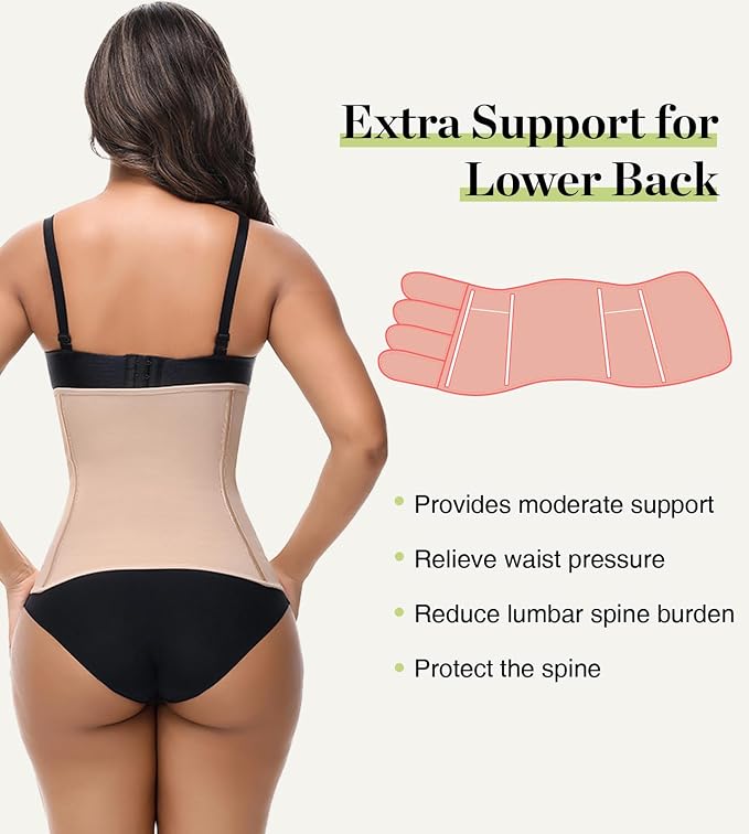 SHAPSHE Waist Trainer for Women Postpartum Recovery Wrap Waist Cincher Corset - Image 3