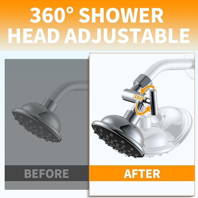 All Metal Shower Head Elbow Adapter, Adjustable Shower Head Extension Adapter - Image 2