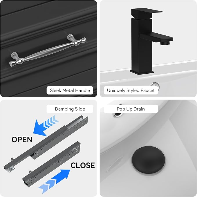 YOURLITE 30" Floating Bathroom Vanity - Image 6