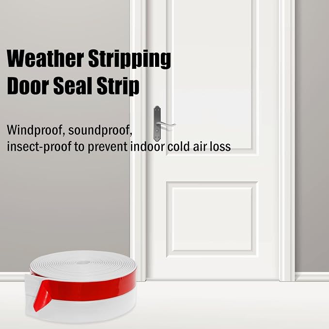 Wide Silicone Weather Stripping, 3 inch x 20 Ft Door Draft Stopper, Silicone - Image 3