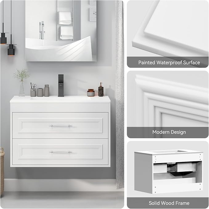 YOURLITE 30" Floating Bathroom Vanity - Image 8