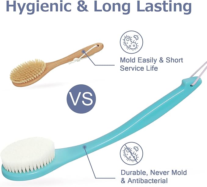 VANZAVANZU Exfoliating Shower Brush Back Scrubbers - Image 3