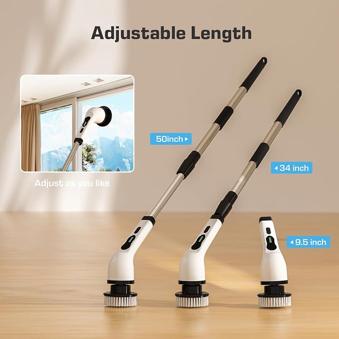 Kingwell Electric Spin Scrubber, Cordless Electric Scrubber - Image 5