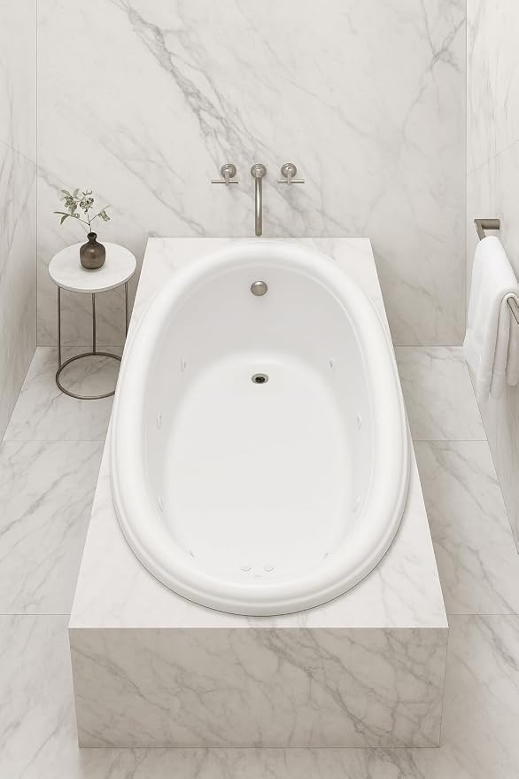 Carver Tubs - SOD6941 - Modern Fiberglass Whirlpool Water Massage Bathtub - Image 2