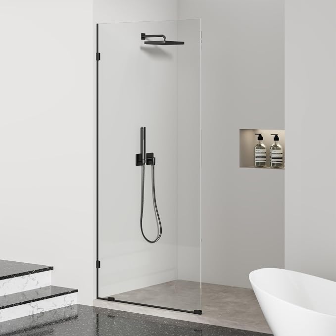 Frameless Fixed Shower Screen 36" W × 78" H, Shower Glass Panel, 5/16" SGCC - Image 2