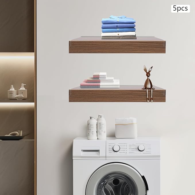 33 Inch Floating Shelves for Wall, 16 Inch Deep Hanging Shelf, Large Display & - Image 4
