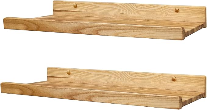 Floating Shelves for Wall 24 inch, Waterproof, Wall Storage Shelves by WoodWedge