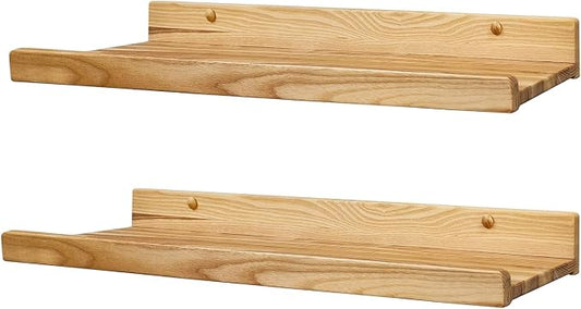 Floating Shelves for Wall 24 inch, Waterproof, Wall Storage Shelves by WoodWedge