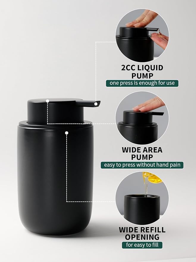 Bosilunlife Soap Dispenser and Toothbrush Holder Set - Image 3