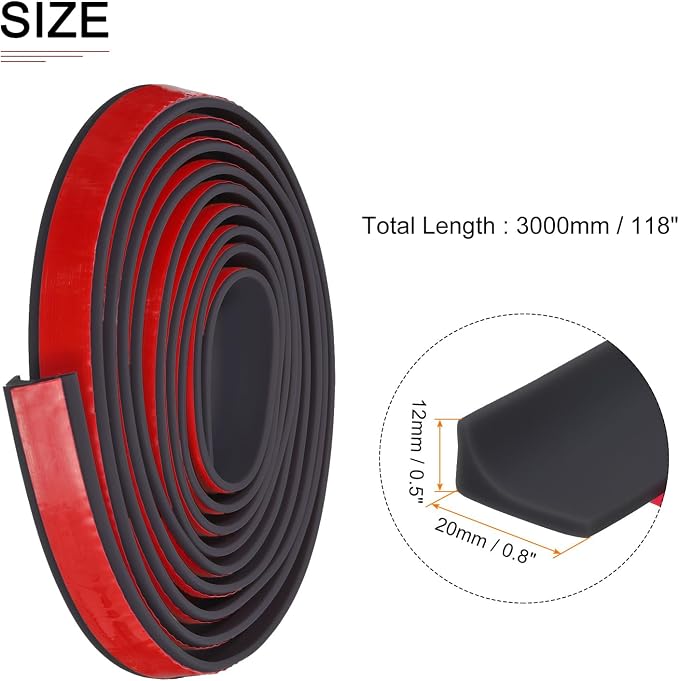118"x0.8"x0.5" Collapsible Shower Barrier Stopper - Image 2