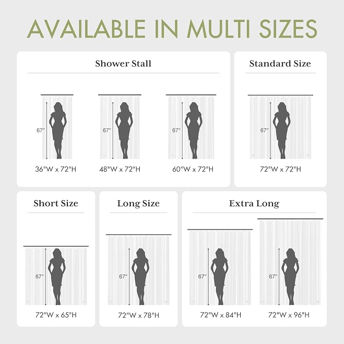 AmazerBath Extra Long Shower Curtain Liner, 84 Inches Long, 72x84 Plastic - Image 7