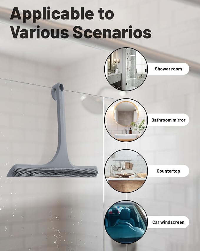 2-in-1 Silicone Shower Squeegee - Image 2