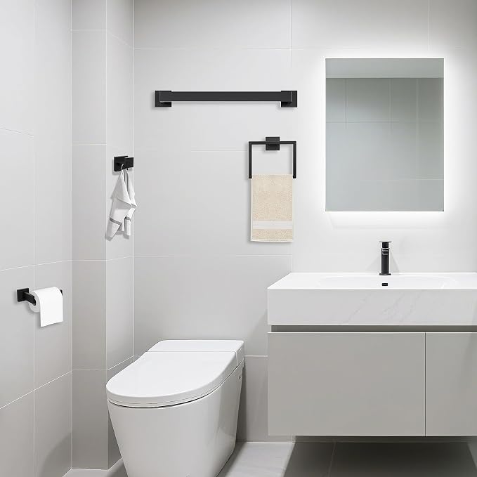 5 Piece Bathroom Towel Bar Set - Image 5