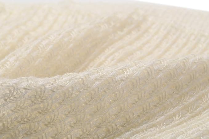 Exfoliating Washcloth Shower Back Scrubber, Natural Loofah - Image 3