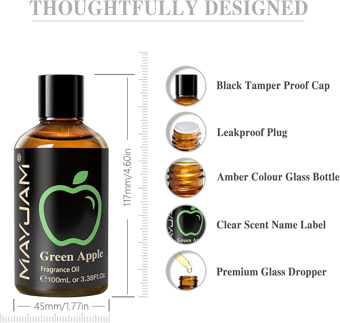 MAYJAM 3.38FL.OZ Green Apple Fragrance Oils - Image 7