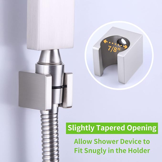 Angle Simple Shower Head Holder, Brass Shower Wand Bracket, Handheld Sprayer - Image 5
