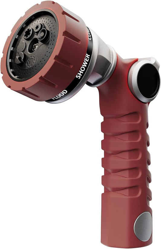 RESTMO Heavy Duty Hose Nozzle, Metal Garden Water Hose Sprayer by Restmo