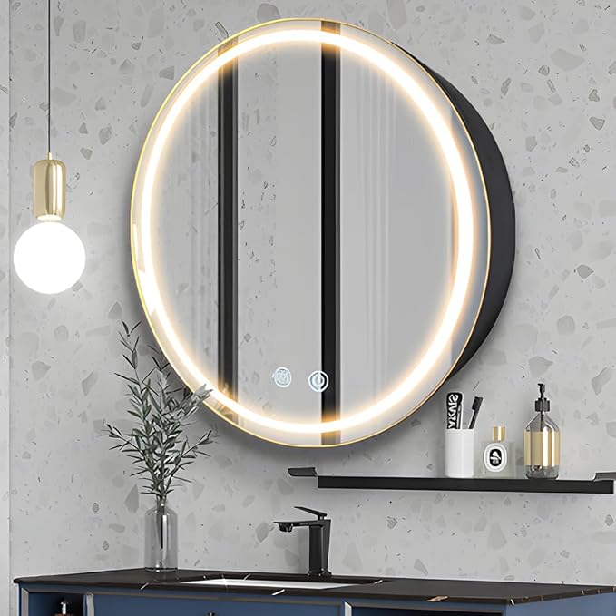 24inch Round Medicine Cabinet by Janboe