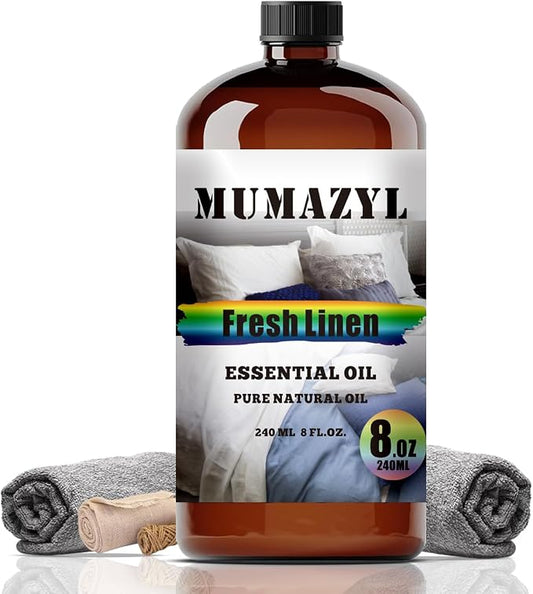 Fresh Linen Essential Oil, Fresh Linen Oil 8 Fl Oz 240ML by MUMAZYLESSENTIALOIL