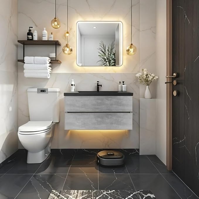 Floating Vanity Bathroom, 42 Inch Bathroom Vanity by VUMALL