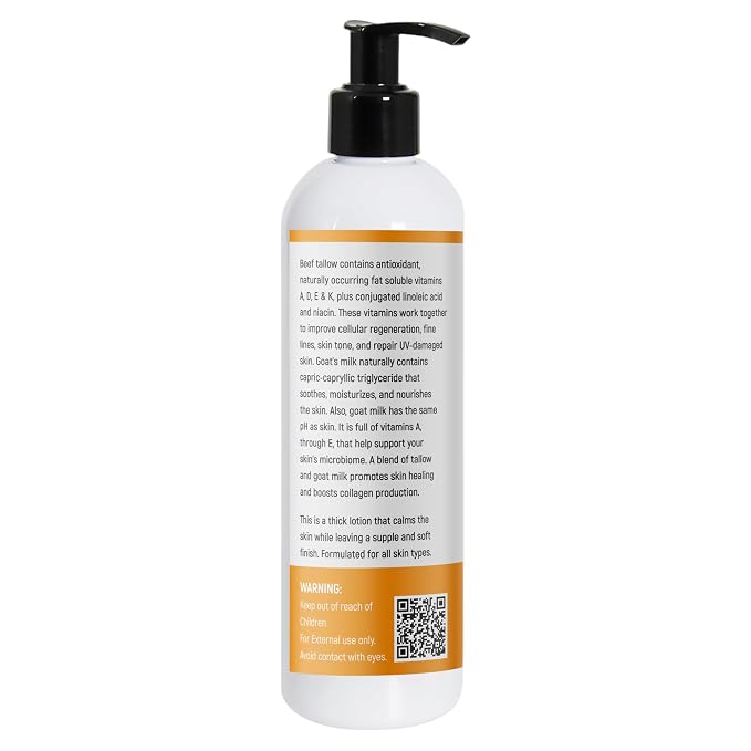 Tallow & Goat Milk Body Lotion for Sensitive Skin, Organic moisturizing Lotion - Image 7