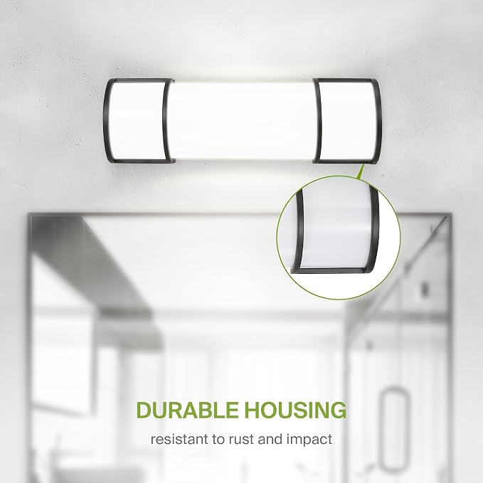 ASD LED 18" Vanity Flush Mount Light Fixture, Linear Bathroom Lighting Bar | - Image 7