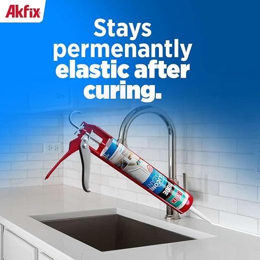 Akfix 100E RTV Gray Silicone Caulk - Image 7