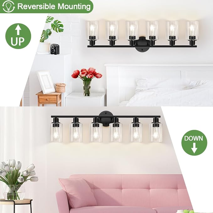 6-Light Bathroom Light Fixtures, Bathroom Wall Lamp - Image 7