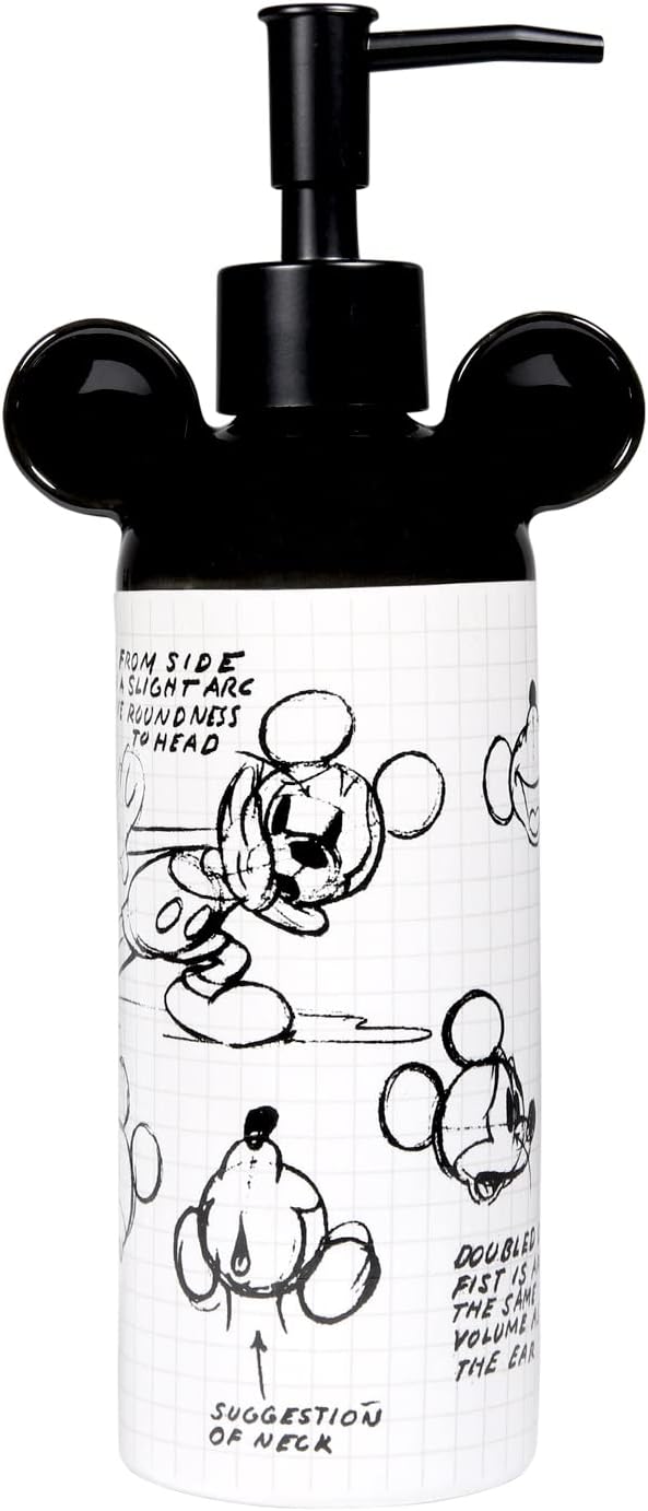 Disney Mickey Mouse Ceramic Soap Dispenser – White Hand Soap Dispenser or by Unknown